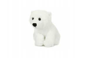 Jegesmedve plüss 18 cm, fehér, puha