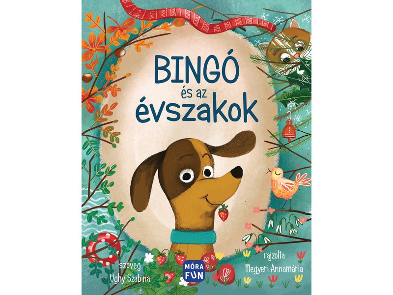 Bingó és Kókusz az évszakokkal – lapozó könyv borító