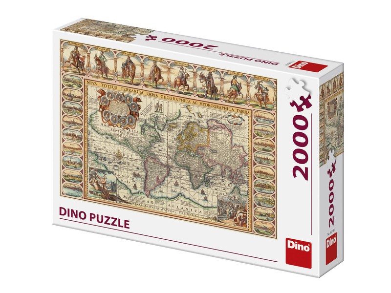 Dino 2000 db - Világtérkép puzzle