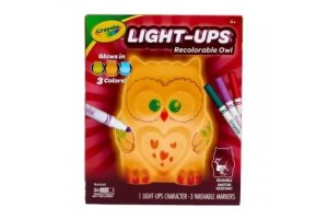 Crayola bagoly lemosható színezhető éjjeli fény
