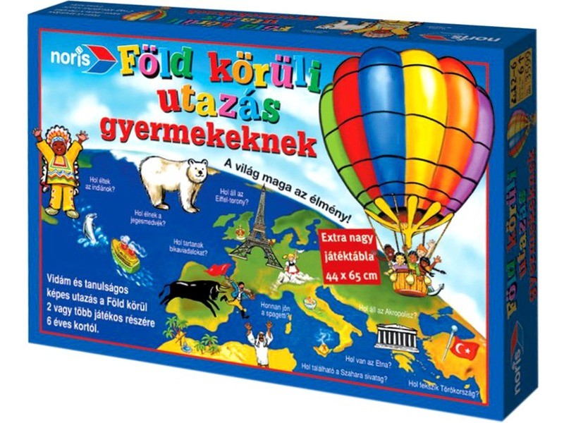 Noris: Föld körüli utazás - doboz, tábla és kártyák