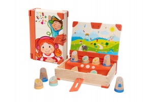 Lilumi fából készült interaktív hangos mesekönyv