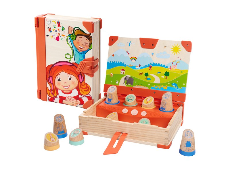 Lilumi fából készült interaktív hangos mesekönyv