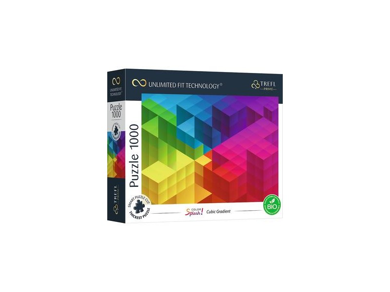 Trefl Prime 1000 db színes kockás puzzle, 85x58 cm