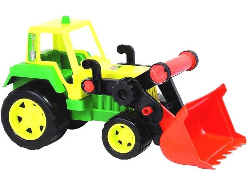 Játék traktor markolóval – több színben