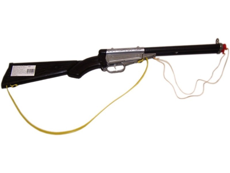 Dugós játékpuska két kilőhető dugóval