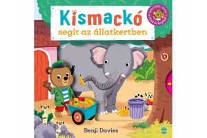 Kismackó az állatkertben — illusztráció