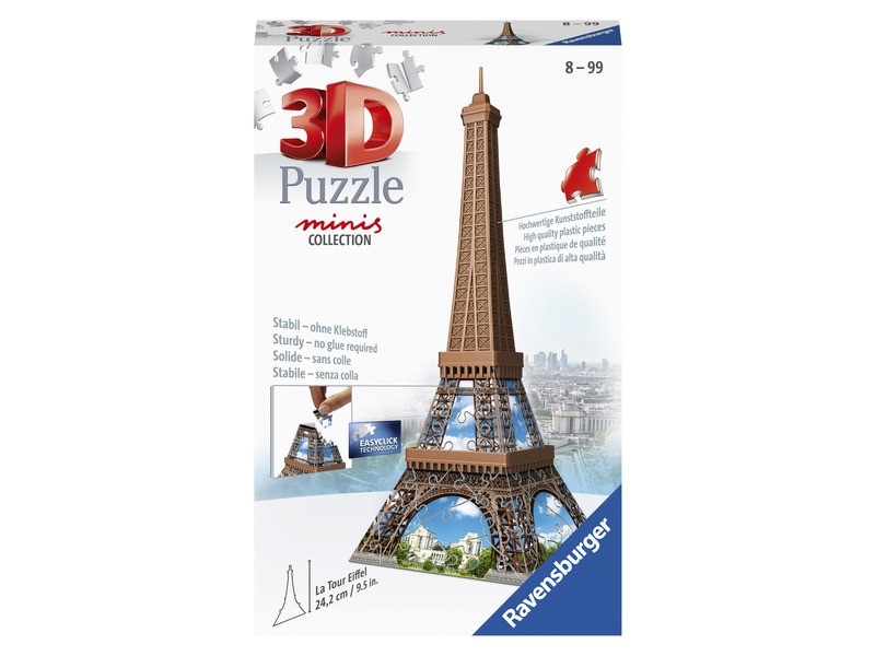 Mini Eiffel-torony 3D puzzle — 54 db