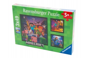 Minecraft Biomák - 3x49 darabos puzzle