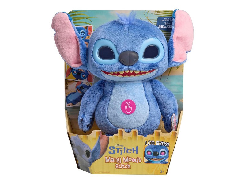 Stitch plüss 28 cm LCD szemekkel és hanggal