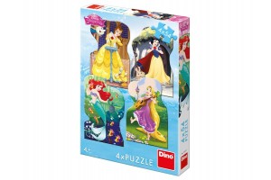 Dino Puzzle 4x54 - Hercegnők kirakó