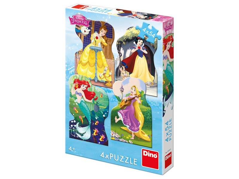 Dino Puzzle 4x54 - Hercegnők kirakó