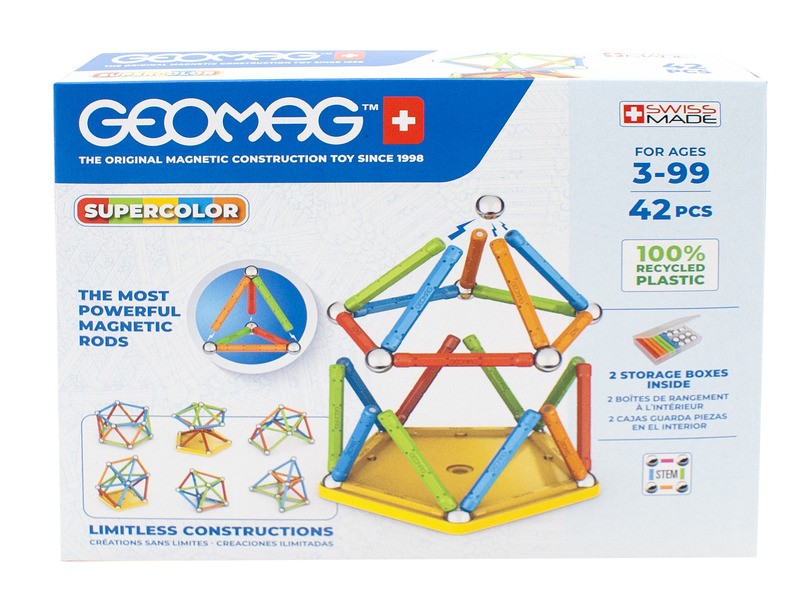 Geomag Supercolor Recycled 42 db mágnesjáték