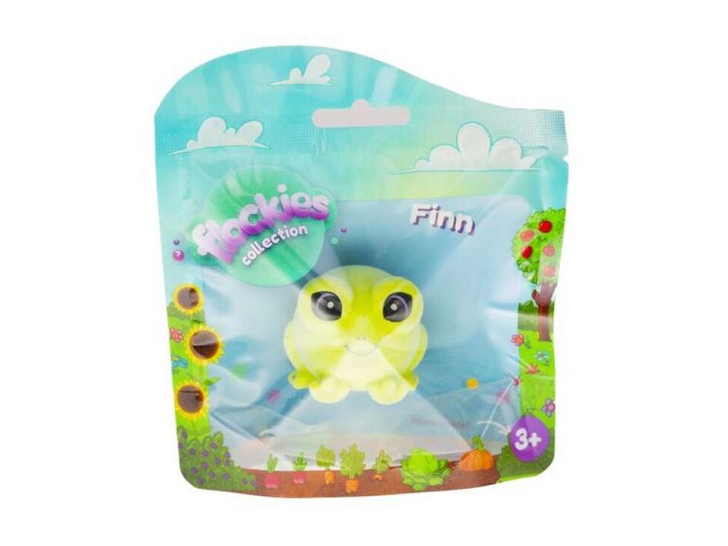 Flockies S3 Finn béka figura gyűjtői füzet