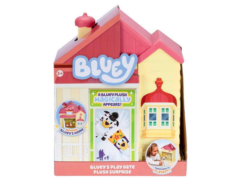 Bluey plüss házikó meglepetés