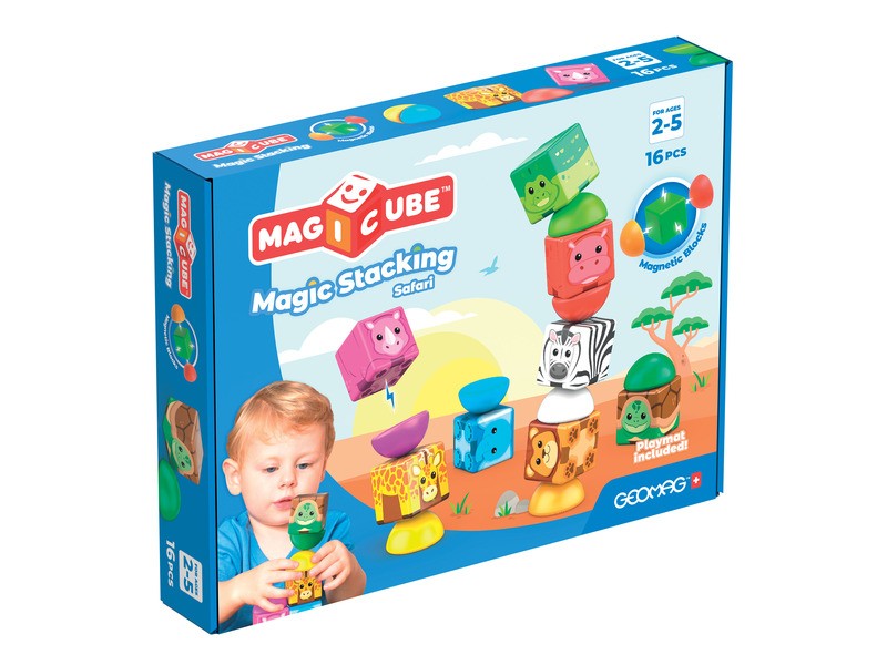 Geomag Magicube Szafari 16 db - mágneses építőkockák