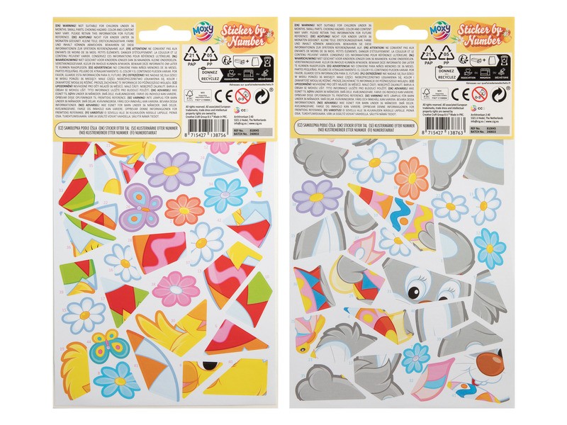 Húsvéti matricák – számok 24×14,5 cm