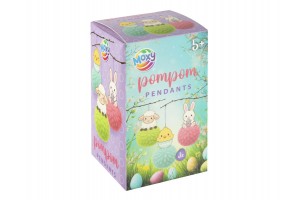 Húsvéti pom-pom díszek több színben