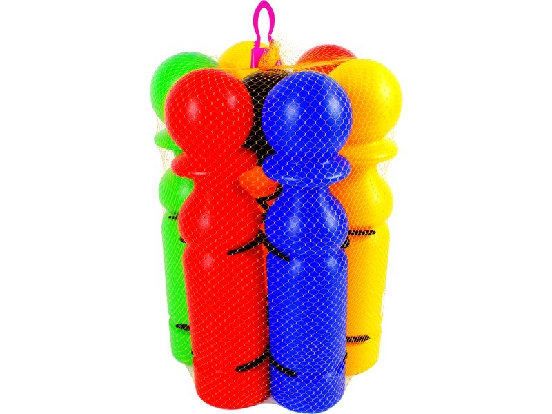 Teke 6 darabos nagy készlet - műanyag bábuk és golyó