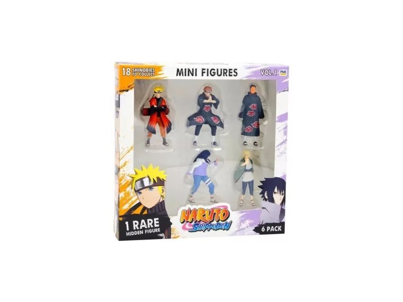 Naruto Shippuden 6 db gyűjthető mini figura készlet