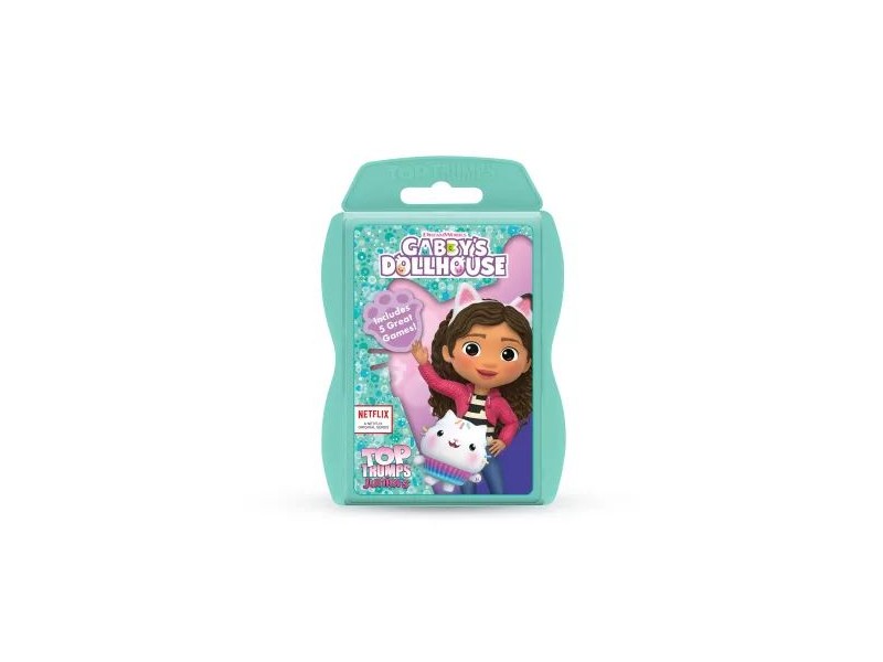 Top Trumps Junior - Gabi babaháza kártyajáték, türkiz tok