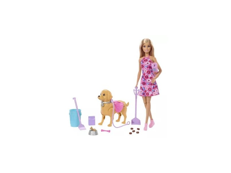 Barbie gondos gazdi játékszett kutyussal