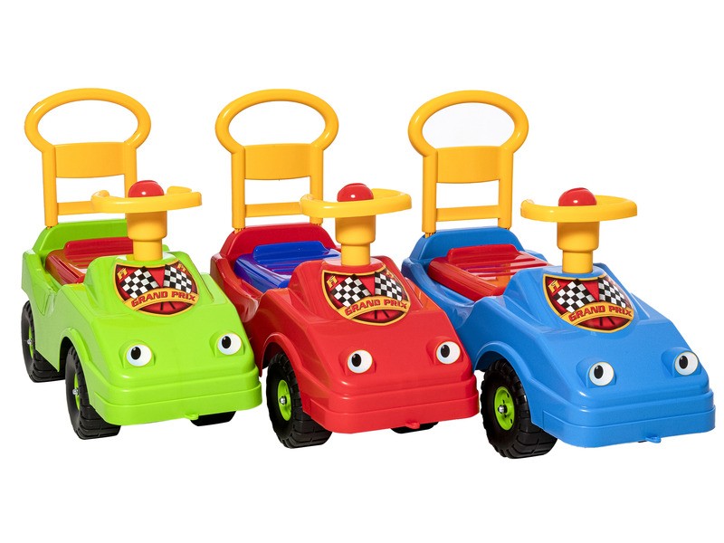 Verseny bébitaxi 57 cm – lábbal hajtós, tárolós ülés