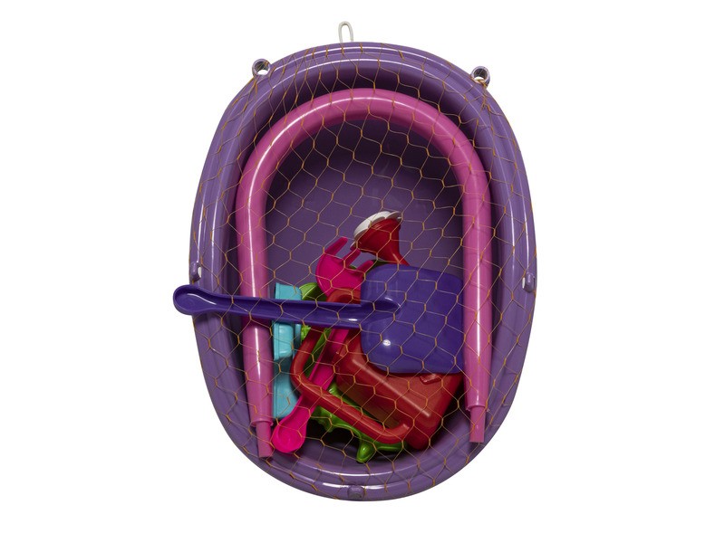 Homokozó készlet talicskával - 7 darabos