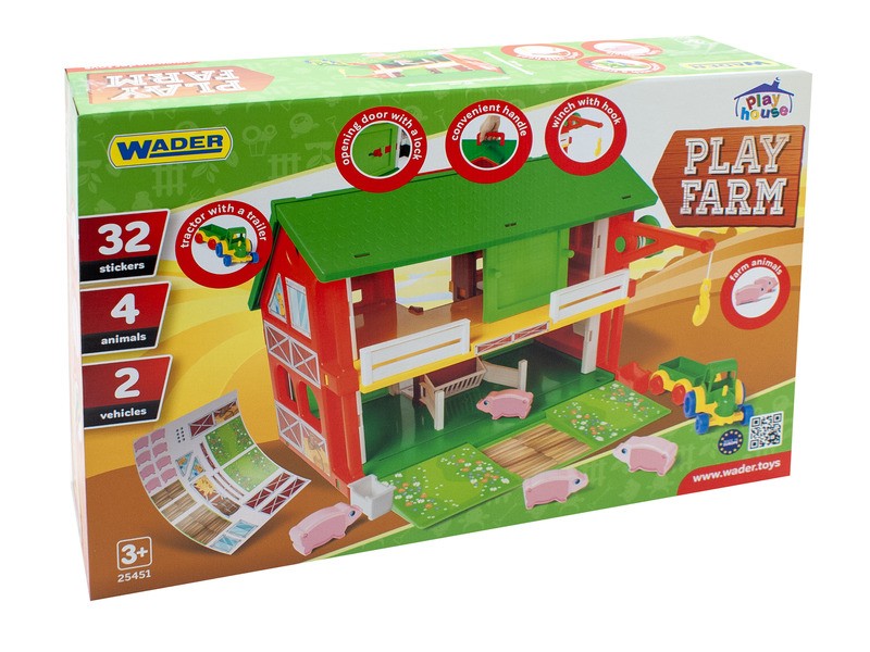 Wader két szintes farmház - figurákkal és matricákkal