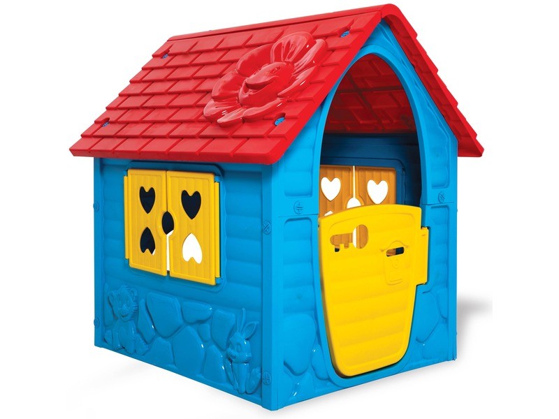 Első kerti játszóházam - színes műanyag ház