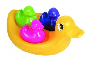 Kacsa család fürdőjáték - mama és 3 kiskacsa