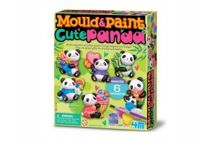 Cuki panda gipsz mágnesek - gipszkiöntő készlet
