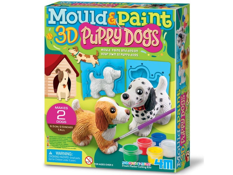 Gipszkiöntő - Aranyos kutyusok