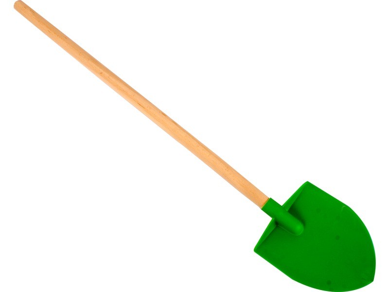 Fanyelű műanyag ásó, 63 cm, zöld