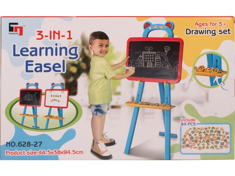 Háromlábú 3 az 1-ben mágneses rajztábla