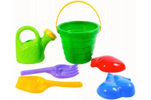 Homokozó készlet vödörben — választható színek