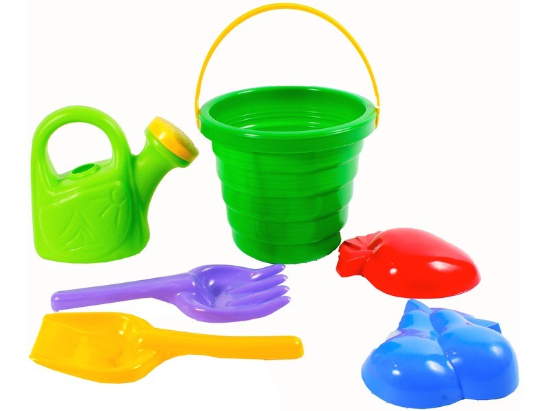 Homokozó készlet vödörben — választható színek