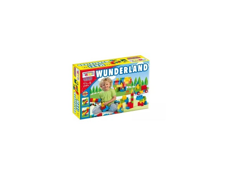 Maxi építő nagy doboz – 56 db, élénk színek