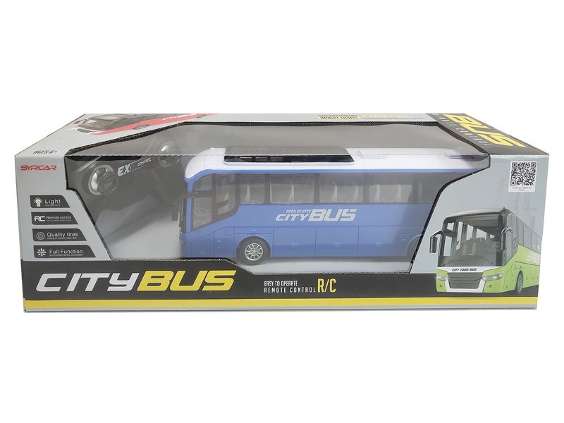 RC busz, 4 csatornás távirányítós, 28 cm