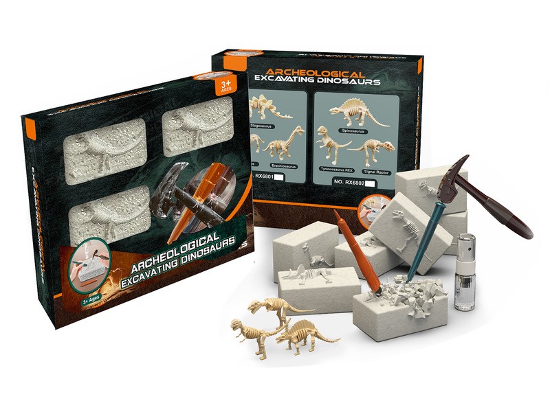 Régész szett - dínók, gyerek játék