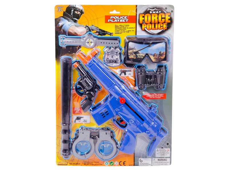 Rendőr fegyver és kiegészítő készlet - játék