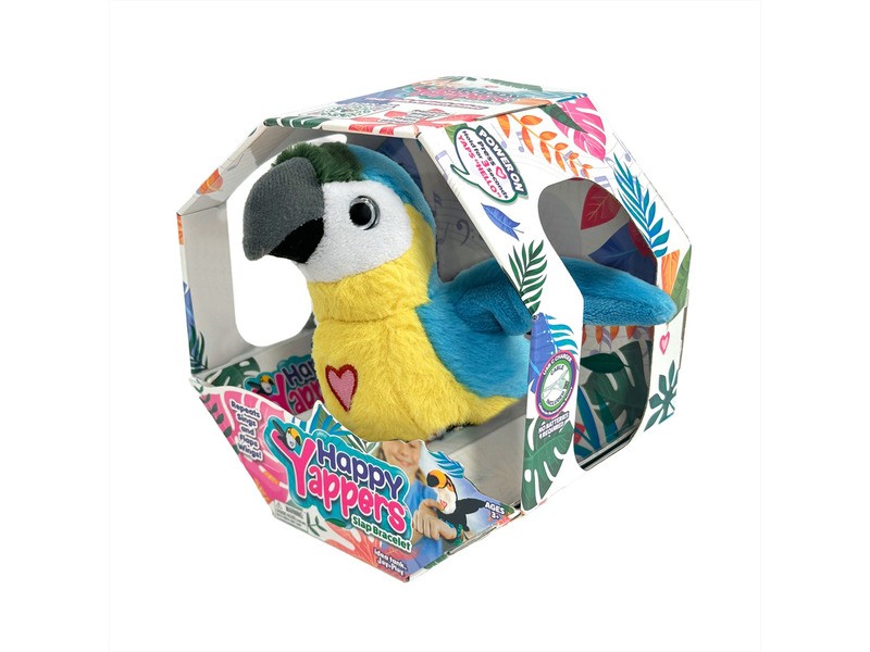 Happy Yappers kék papagáj - interaktív játék