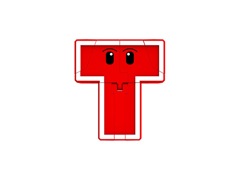 Morphers betűk T - Tintahal figura