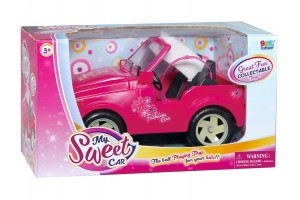 Rózsaszín terepjáró játékbabákhoz