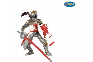 Papo piros sárkány pajzsos katona
