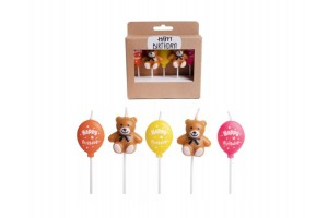 Maci formájú lufi szülinapi gyertya