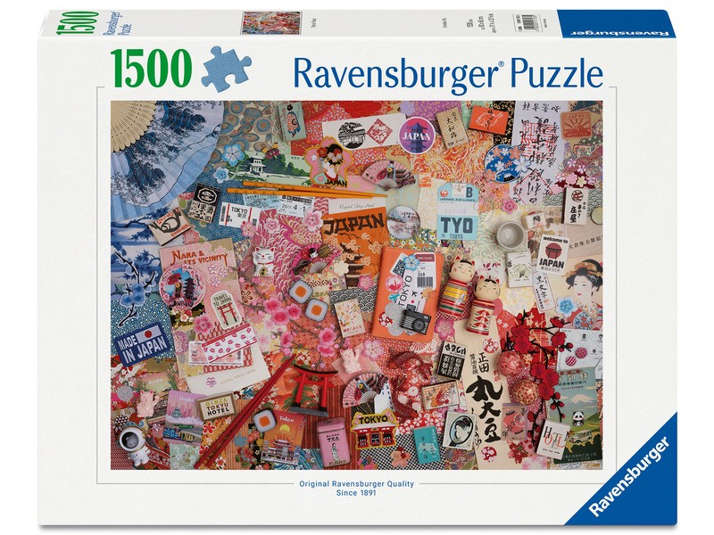 Puzzle 1500 db – Utazás Tokióba, részletgazdag kép
