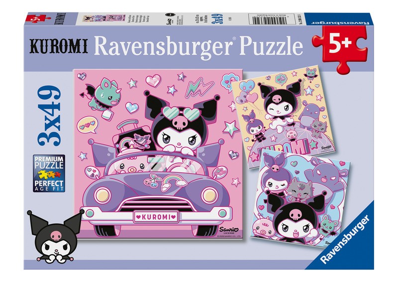Kuromi puzzle - 3x49 darab