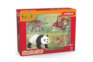 Schleich Wild Life Ázsia kezdőkészlet - 4 kézzel festett figura