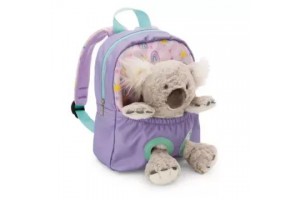 Nici koala plüss hátizsák - lila, 25 cm